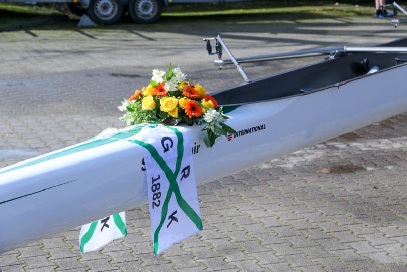 Gemeinsames Anrudern der Kieler Rudervereine und Taufe des Achters am 26. März 2023