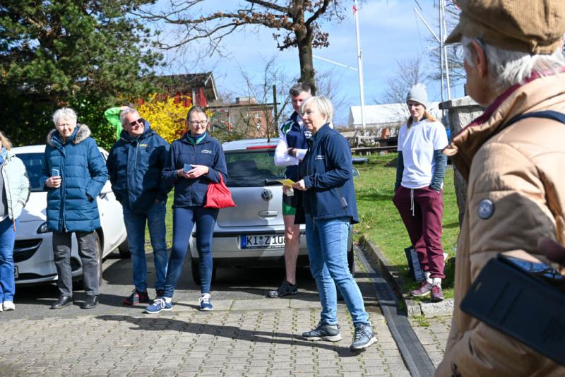 Gemeinsames Anrudern der Kieler Rudervereine und Taufe des Achters am 26. März 2023