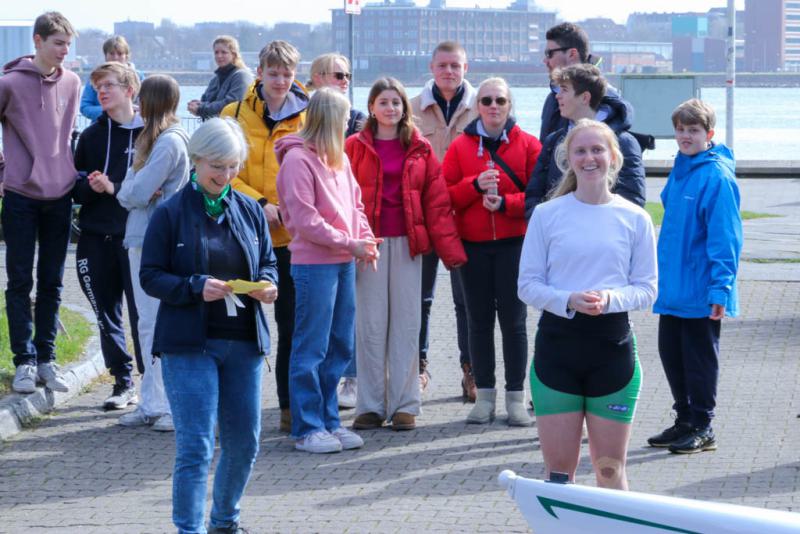 Gemeinsames Anrudern der Kieler Rudervereine und Taufe des Achters am 26. März 2023