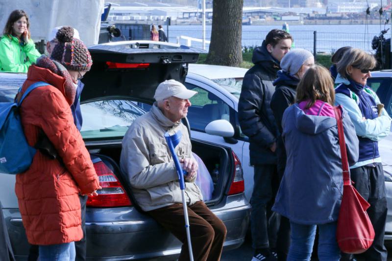 Gemeinsames Anrudern der Kieler Rudervereine und Taufe des Achters am 26. März 2023