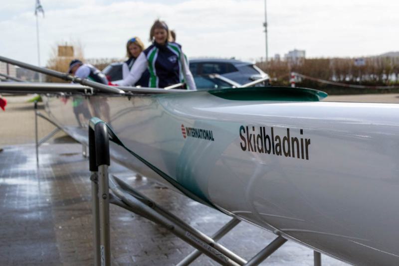 Gemeinsames Anrudern der Kieler Rudervereine und Taufe des Achters am 26. März 2023