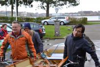 Bootsdienst bei der Rudergesellschaft Germania Kiel am 14. Nov. 2015