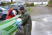 Bootsdienst bei der Rudergesellschaft Germania Kiel am 14. Nov. 2015