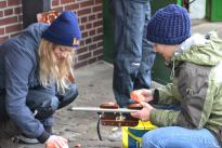Bootsdienst bei der Rudergesellschaft Germania Kiel am 14. Nov. 2015