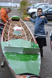 Bootsdienst bei der Rudergesellschaft Germania Kiel am 14. Nov. 2015
