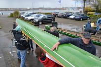 Bootsdienst bei der Rudergesellschaft Germania Kiel am 14. Nov. 2015