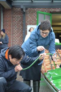 Bootsdienst bei der Rudergesellschaft Germania Kiel am 14. Nov. 2015