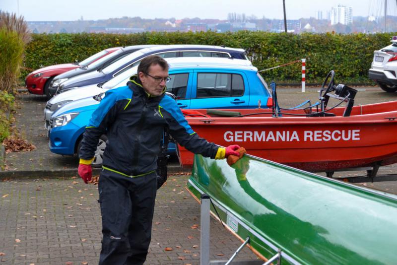 Boots- und Hausdienst bei der Rudergesellschaft Germania Kiel am 6. Nov. 2021