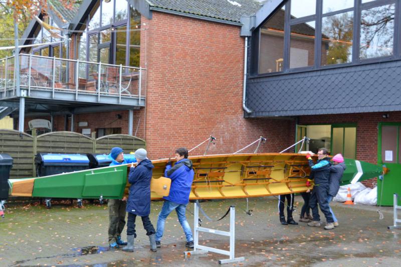 Boots- und Hausdienst bei der Rudergesellschaft Germania Kiel am 6. Nov. 2021