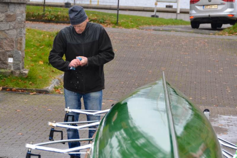 Boots- und Hausdienst bei der Rudergesellschaft Germania Kiel am 6. Nov. 2021