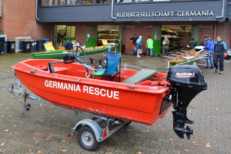 Boots- und Hausdienst bei der Rudergesellschaft Germania Kiel am 6. Nov. 2021