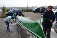 Bootsdienst bei der Rudergesellschaft Germania Kiel am 8. Nov. 2014