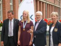 Empfang Rathaus Junioren-Weltmeisterin 2015 Frieda Hämmerling 18. August 2015