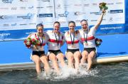 Rudereuropameisterschaften  vom 31. Mai bis 2. Juni 2019 in Luzern (Schweiz): Frauen-Doppelvierer holt Gold