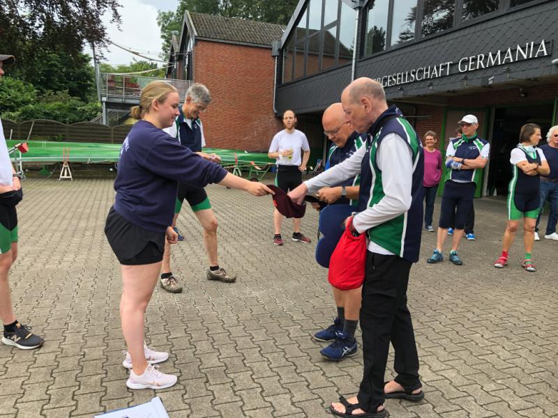 Interne Regatta Rudergesellschaft Germania Kiel am 7. Aug. 2021