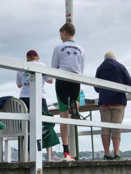 Interne Regatta Rudergesellschaft Germania Kiel am 7. Aug. 2021