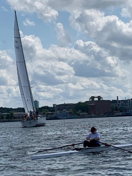 Interne Regatta Rudergesellschaft Germania Kiel am 7. Aug. 2021