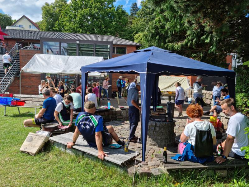 Interne Regatta Rudergesellschaft Germania Kiel am 7. Aug. 2021