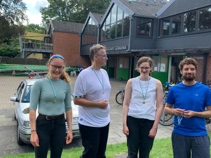 Interne Regatta Rudergesellschaft Germania Kiel am 7. Aug. 2021