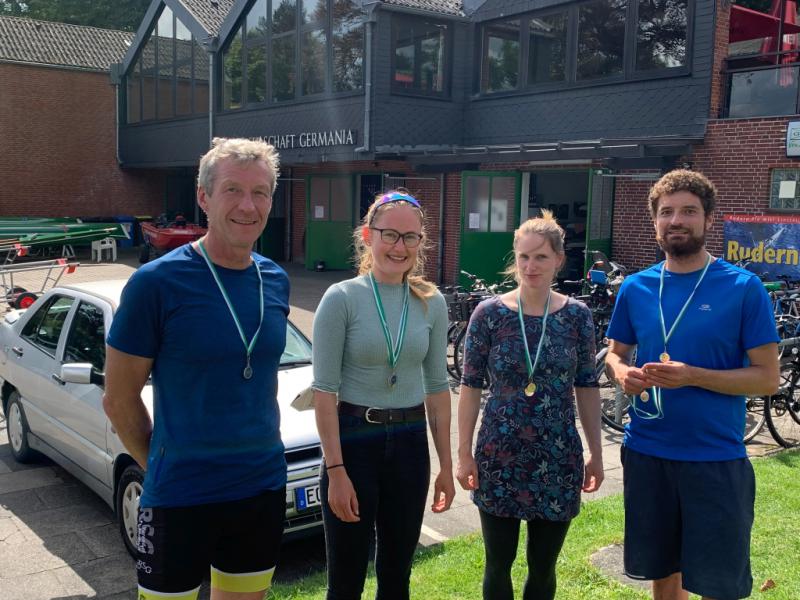 Interne Regatta Rudergesellschaft Germania Kiel am 7. Aug. 2021