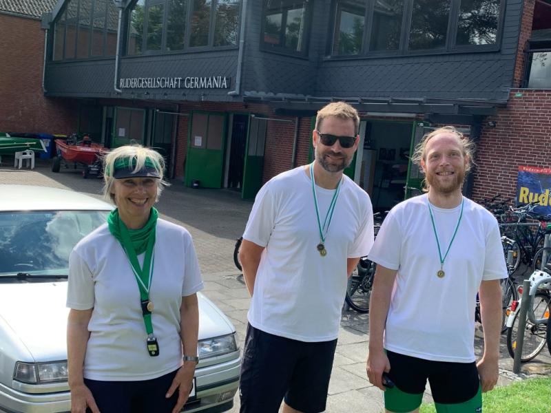 Interne Regatta Rudergesellschaft Germania Kiel am 7. Aug. 2021