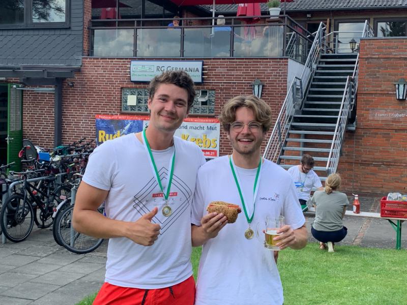 Interne Regatta Rudergesellschaft Germania Kiel am 7. Aug. 2021