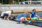 Kentertraining am Steg der RG Germania Kiel am 15. Juli 2023