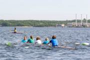 Kentertraining am Steg der RG Germania Kiel am 15. Juli 2023