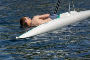 Kentertraining am Steg der RG Germania Kiel am 15. Juli 2023