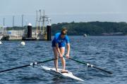 Kentertraining am Steg der RG Germania Kiel am 15. Juli 2023