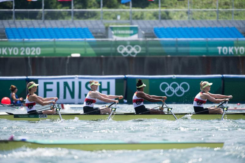 Finale des Frauendoppelvierers bei den Olympischen Spiele Tokyo 2020 vom 23. Jul. bis 8. Aug. 2021