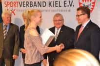 Verleihung des Peter-Petersen-Preises im Haus des Sports an Frieda Hämmerling am 23. Jan. 2017