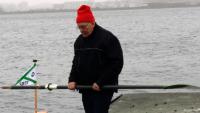 Rudern auf der Kieler Förde am 24. Dezember 2014