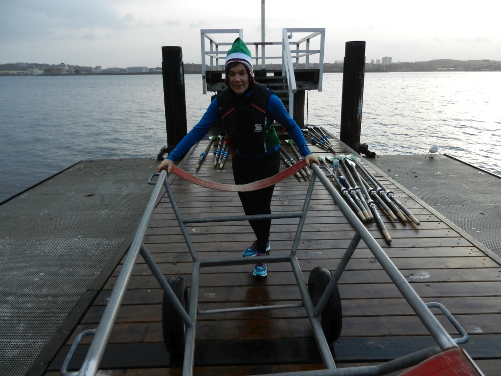 Rudern auf der Kieler Förde am 24. Dezember 2016 Rudern auf der Kieler Förde am 24. Dezember 2016