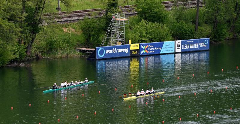 Frauen-Doppelvierer beim Weltcup II in Luzern (Schweiz)  vom 21. bis 23. Mai 2021