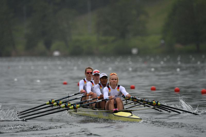 Frauen-Doppelvierer beim Weltcup II in Luzern (Schweiz)  vom 21. bis 23. Mai 2021