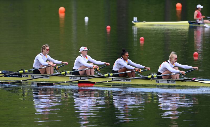 Frauen-Doppelvierer beim Weltcup II in Luzern (Schweiz)  vom 21. bis 23. Mai 2021