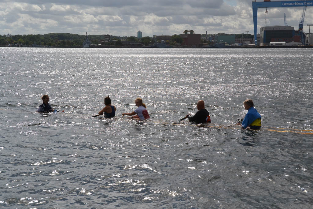 Kentertraining mit einem Gigboot