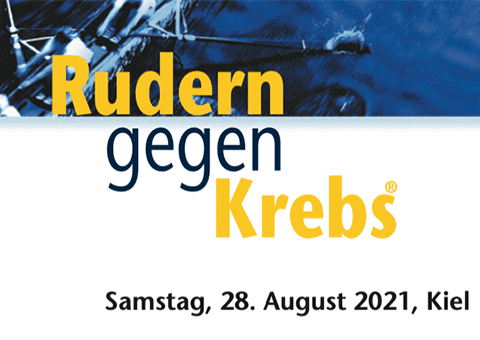 Logo der Veranstaltung "Rudern gegen Krebs" am 28.8.2021 in Kiel
