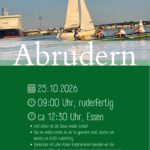 Aushang fürs Abrudern der Kieler Rudervereine am 25.10.2026